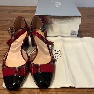 NIB J.Crew holiday block heels 6.5